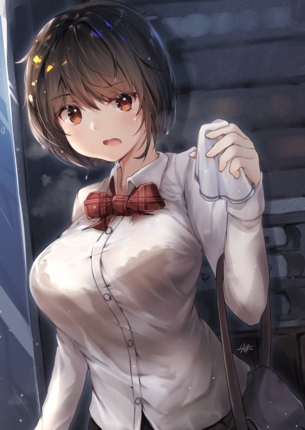 【画像】乳デカすぎて、ブラウスがパンパンに張った女さんwwwwwwwwwww