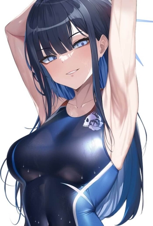 [ブルアカ][エロ画像]錠前サオリが脇(ワキ)で積極的にアピールしてきたよ～♪