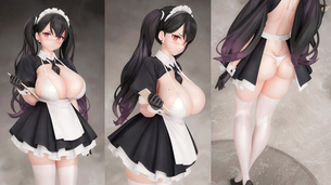 【画像】巨乳メイドさん、制服のサイズが合わないｗｗｗｗ