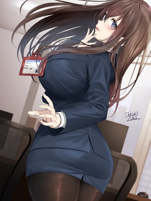 【２次】スーツ姿の女の子の可愛いエロ画像その３