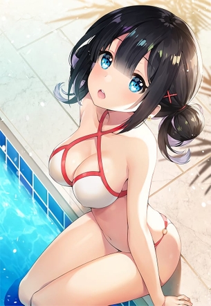【二次元】黒髪が綺麗な美少女のエロ画像 Part.11 50枚