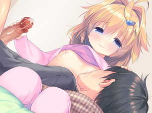 すべすべした柔らかそうな手で手コキしてもらってる二次エロ画像！