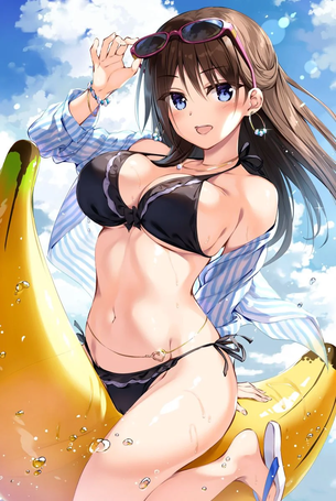 あ、オナってるんですね分かりますｗというバナナボートを使った二次元エロ画像？？？