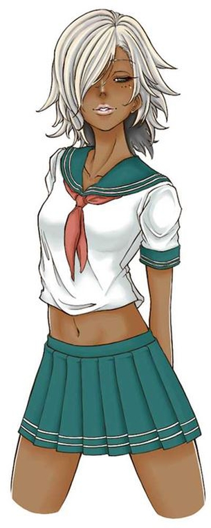 【日焼け】褐色肌が魅力的な女の子の二次元エロ画像＆イラスト Part83