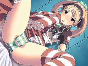 【下着(縞パン)】下着姿が可愛い女の子の二次元エロ画像＆イラスト Part18