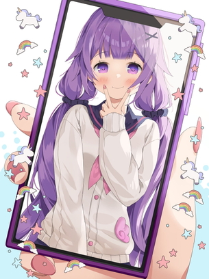 【非・微エロ】日曜日の紫髪美少女画像まとめ　その８５