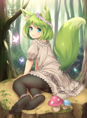 【非・微エロ】木曜日の緑髪美少女画像まとめ　その８２
