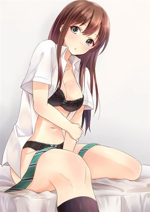 【半脱ぎ】着たままエッチしちゃう女の子の二次元エロ画像＆イラスト Part03