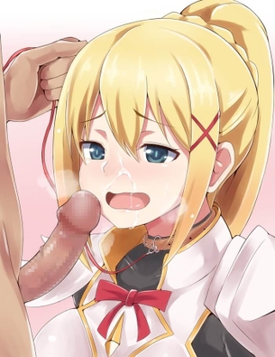 [このすば][エロ画像]ダクネスにガチで顔射したよ～♪
