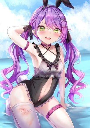 [ホロライブ][エロ画像]常闇トワのキレイな脇(ワキ)を舐めたよ♪