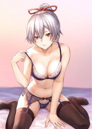 [FGO][エロ画像]下着姿の巴御前にガチでチ〇コがイキったよ♪
