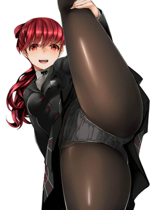 [ペルソナ][エロ画像]芳澤かすみの黒タイツ越しのパンチラで抜いたよ♪