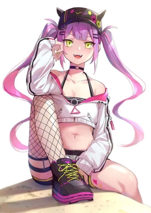 [ホロライブ][エロ画像]常闇トワの網タイツを匂ったよ～♪
