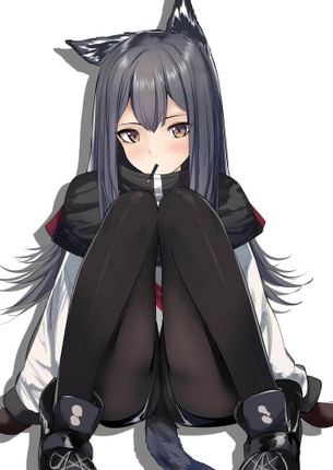[アークナイツ][エロ画像]テキサスの黒パンストをフェチったよ～♪
