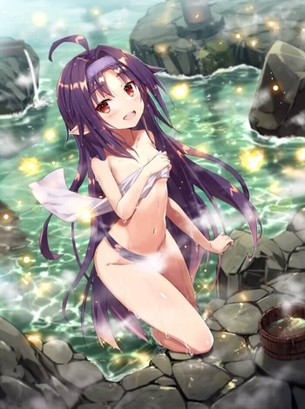 [SAO][エロ画像]ユウキのちっぱいにチ〇コを擦りつけたよ～♪