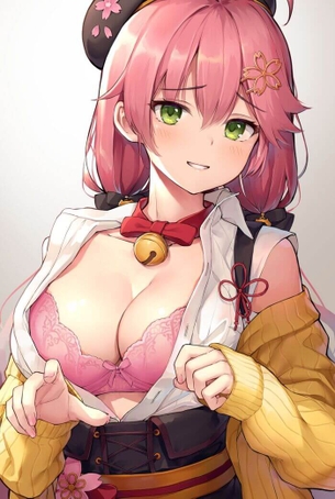 [ホロライブ][エロ画像]さくらみこの控えめな笑顔に背徳感で勃起したよ♪