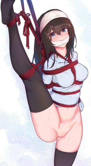 [デレマス][エロ画像]拘束した鷺沢文香の足裏を露骨に匂ったよ♪