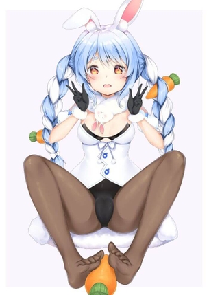 [ホロライブ][エロ画像]兎田ぺこらに圧倒的な男の欲望を浴びせたよ～♪