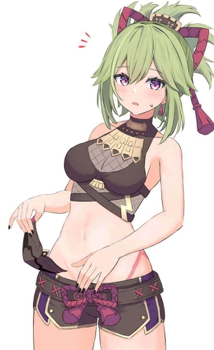 [原神][エロ画像]久岐忍のあどけない表情が逆にチ〇コにきたよ♪