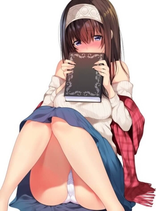 [デレマス][エロ画像]鷺沢文香の純白パンチラで抜いたよ～♪