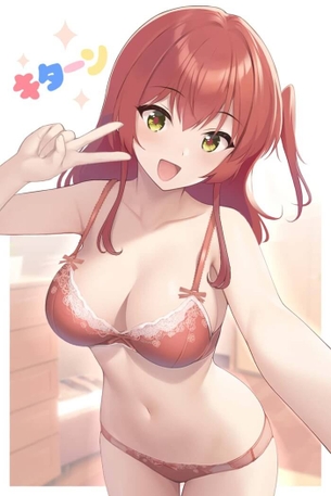 [ぼざろ][エロ画像]喜多郁代をたぶらかせて下着姿にしたよ～♪