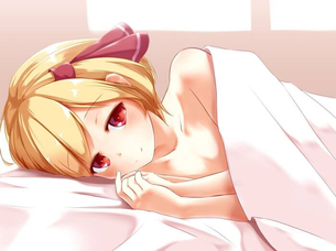 [東方][エロ画像]ルーミアと一晩中ベットですごしたよ～♪
