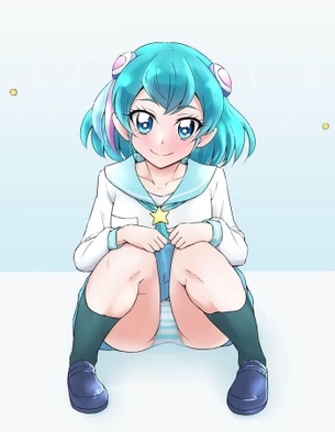 [プリキュア][エロ画像]キュアミルキーの自然なしゃがみパンチラで抜いたよ♪