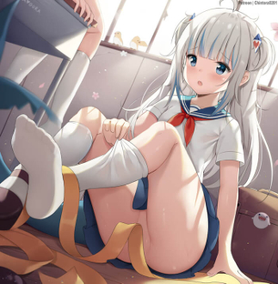 [ホロライブ][エロ画像]がうる・ぐらの純白ソックスで煽られたよ♪