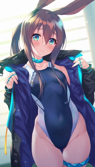 [アークナイツ][エロ画像]アーミヤの競泳水着を高額買い取りしたよ♪