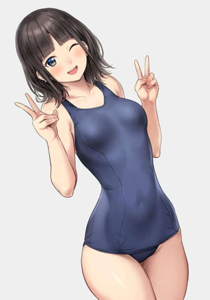 [にじさんじ][エロ画像]鈴鹿詩子をスク水姿で愛でたよ～♪