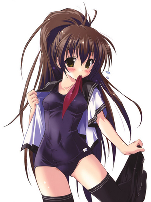 【虹画像】スク水＆ニーソックスな女の子の画像集 part3