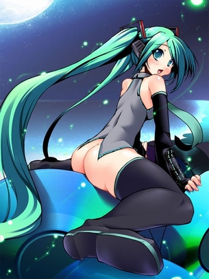 【虹画像】初音ミクのニーソックス脚な画像集 part3