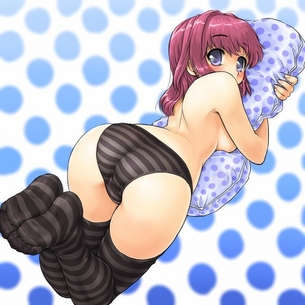 【虹画像】縞ニーソックスの女の子の画像集 part3