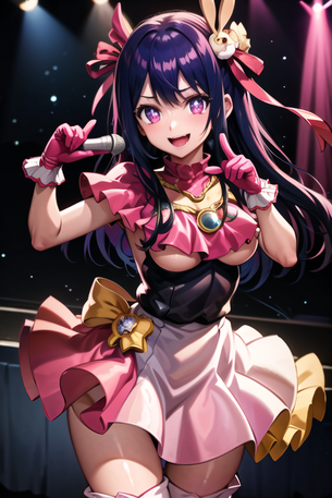 【画像】『推しの子』アニメ記念！星野アイのエロエロのアイドルライブAIイラスト作成したｗｗｗ