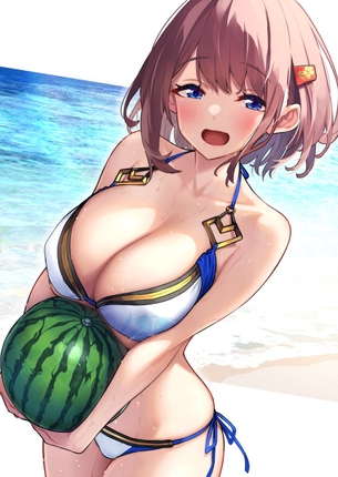 ビキニを着た健康的な二次元美少女のエロ画像12