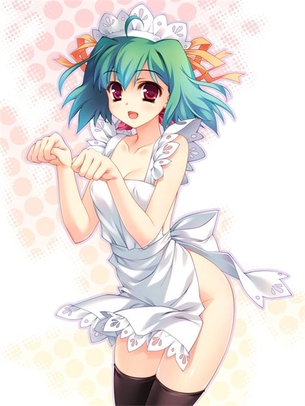 【緑髪】おしゃれでクールな緑髪の女の子の二次元エロ画像＆イラスト Part10