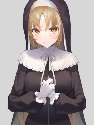 【バーチャルyoutuber】シスター・クレアの即ヌキできるえっちな二次エロ画像集