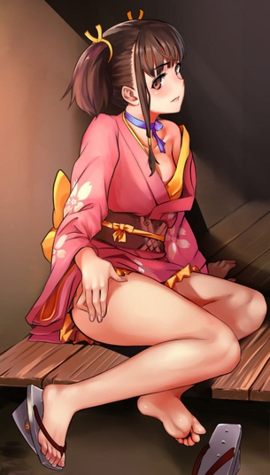 【画像】着物から見える素肌のエロさって良いよなwwwwwwwwwww