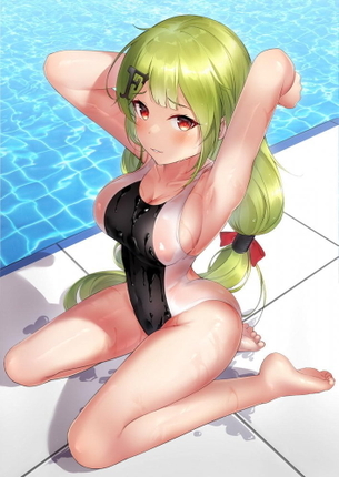 【非・微エロ】木曜日の緑髪美少女画像まとめ　その１３５