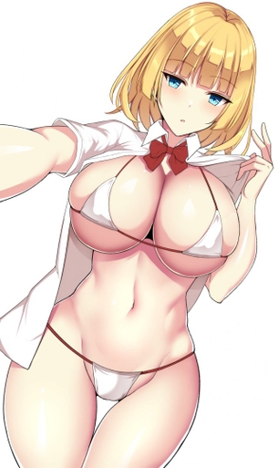 【画像】露出度が半端ないエロすぎるマイクロビキニの女の子