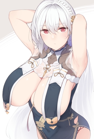 【画像】クッソエロい乳が描かれたエロ画像で、結局巨乳だなって思う