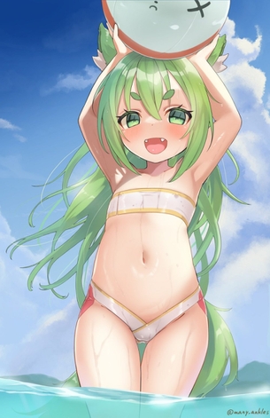 【非・微エロ】木曜日の緑髪美少女画像まとめ　その１８６