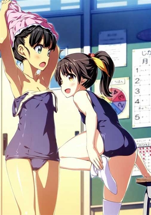 【スクール水着】スク水姿がえっちな女の子の二次元エロ画像＆イラスト Part13