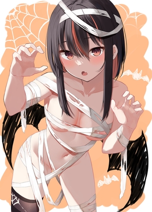 がおー！裸に包帯だけ着てるきわどゾンビ女子！！　その７