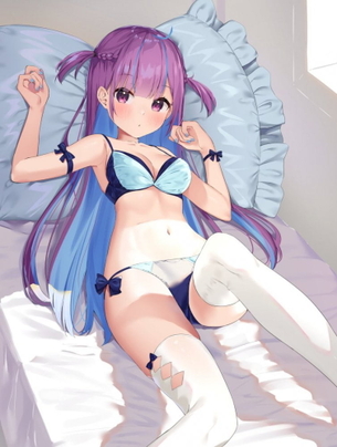 【非・微エロ】日曜日の紫髪美少女画像まとめ　その１２８