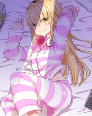 【バーチャルyoutuber】家長むぎがオナニーしているのを想像して即抜き二次エロ画像