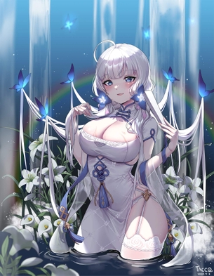 快楽に堕ちそうになってるアヘ顔のイラストリアス抜けるエロ画像！【アズールレーン】