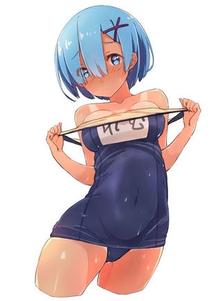 【日焼け跡】日焼けして水着の跡がくっきりしてる女の子の二次元エロ画像＆イラスト Part01