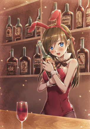 虹のバニーガールの画像ください！