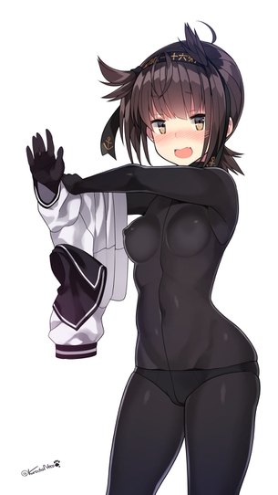 【二次画像】全身タイツみたいなエロい衣装の女の子